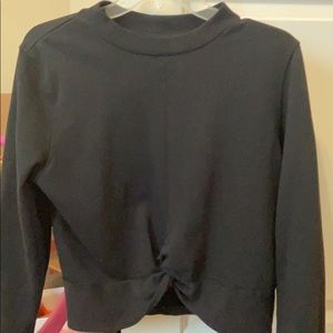 black cross knot sweater